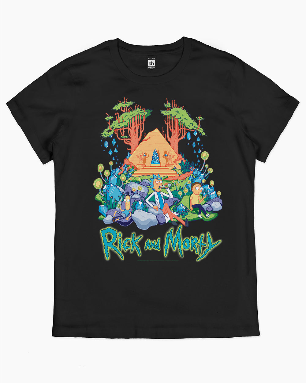 Rick and Morty Rest and Relaxation T-Shirt Australia Online #colour_black