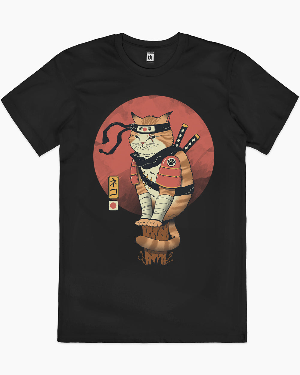 Shinobi Cat T-Shirt Europe Online #colour_black