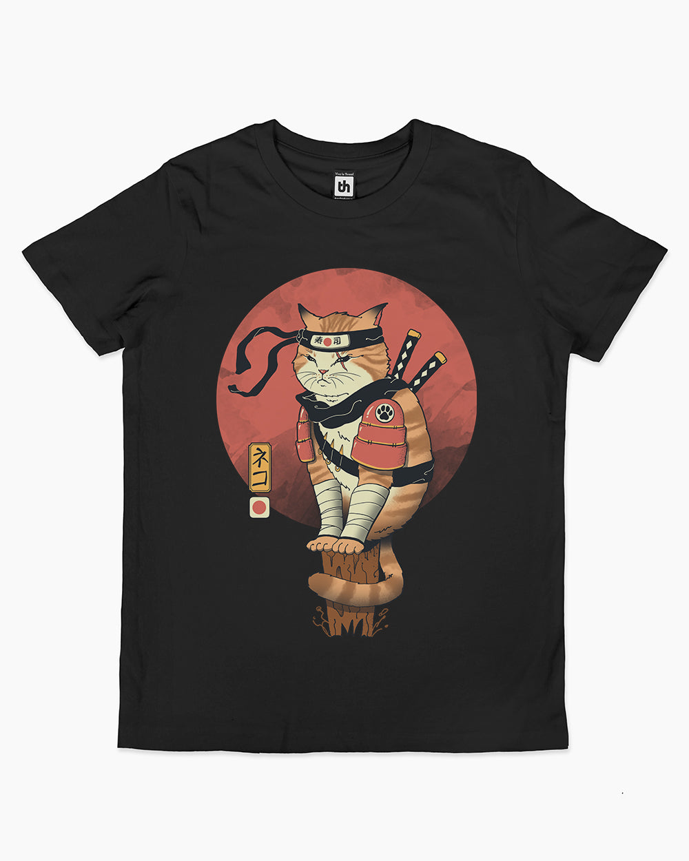 Shinobi Cat Kids T-Shirt Europe Online #colour_black
