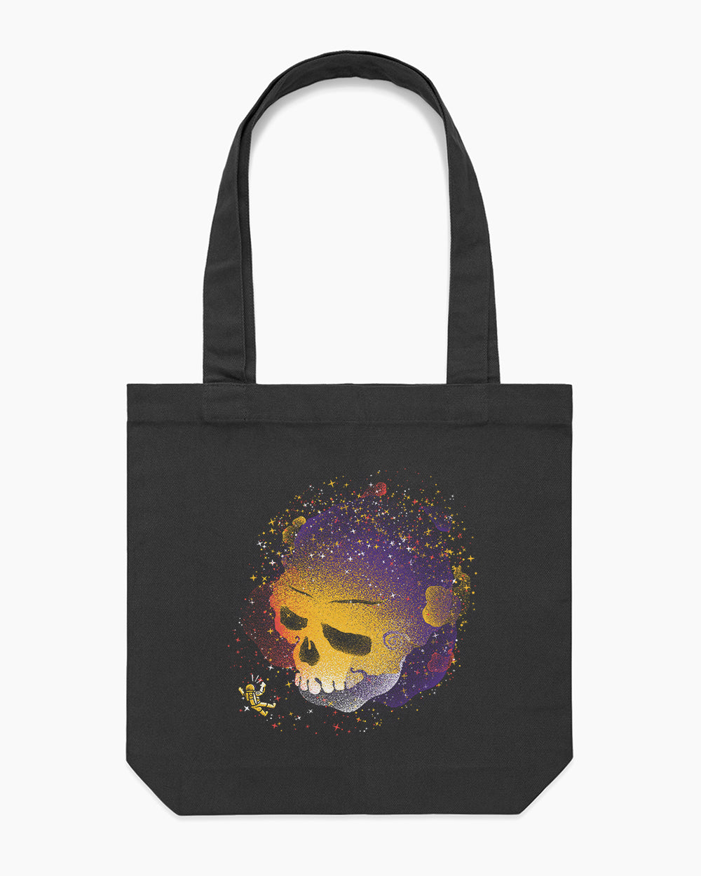 Skull Galaxy Tote Bag Europe Online #colour_black