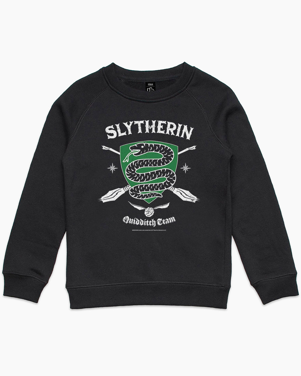 Slytherin Quidditch Team Kids Sweater Australia Online #colour_black