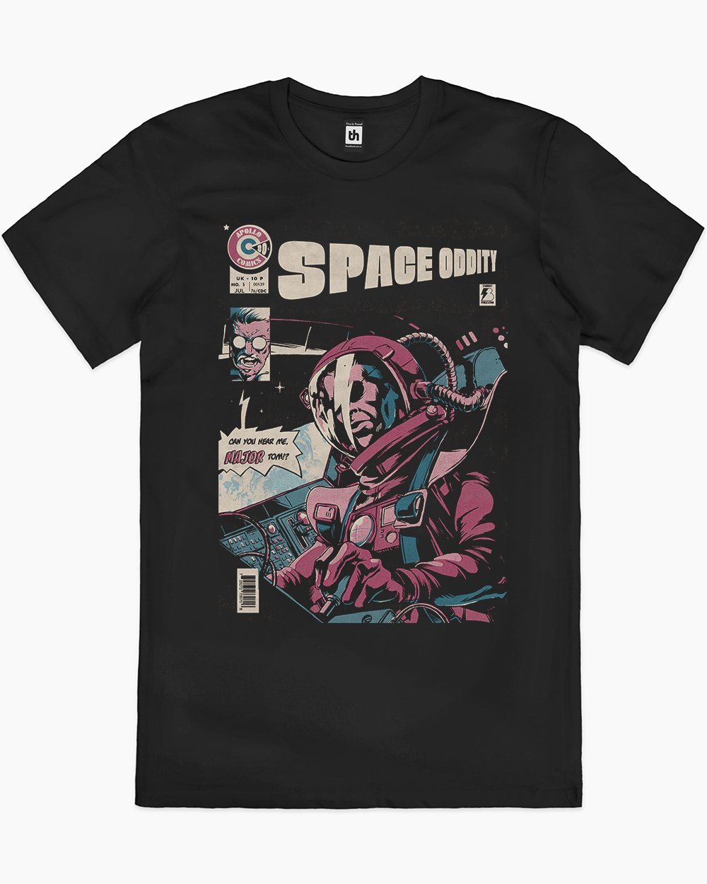 Space Oddity T-Shirt Europe Online #colour_black