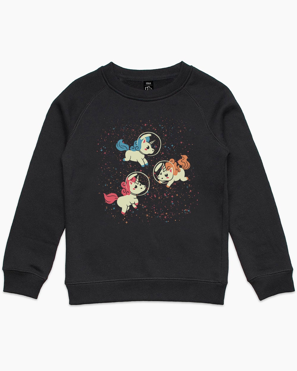 Space Unicorn Kids Sweater Australia Online #colour_black