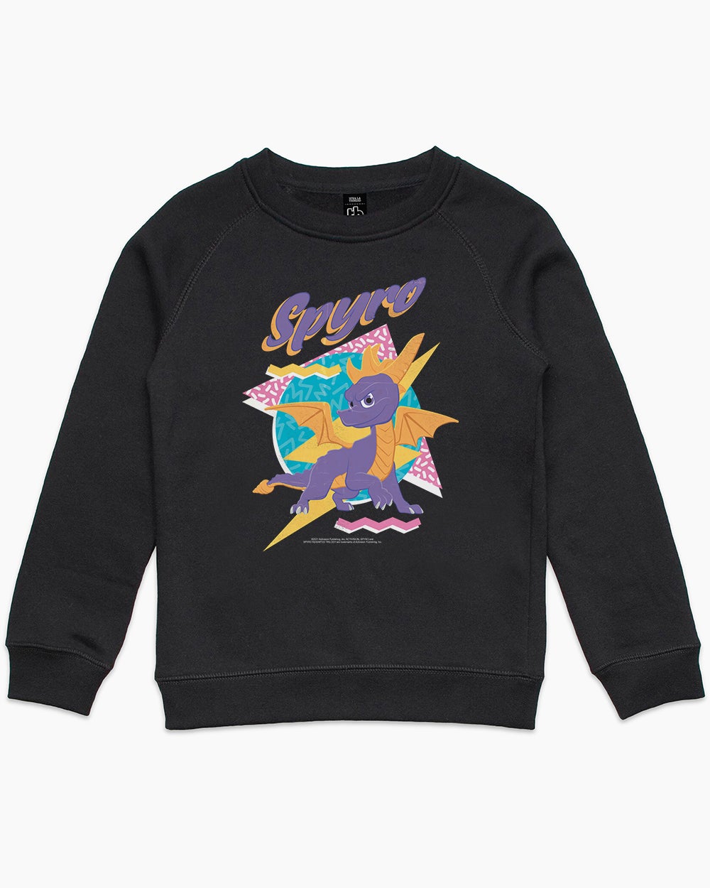 Spyro 90s Cartoon Kids Sweater Australia Online #colour_black