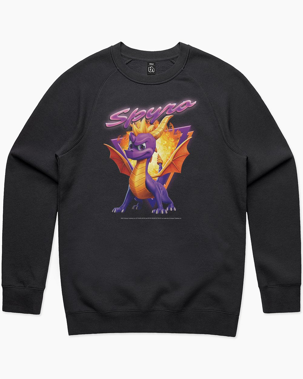 Spyro 90s Fireball Sweater Europe Online #colour_black