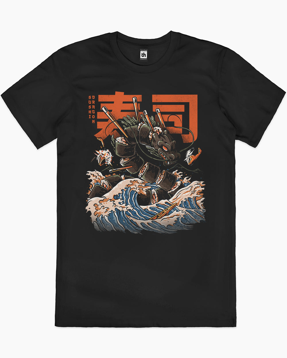 Sushi Dragon T-Shirt Europe Online #colour_black