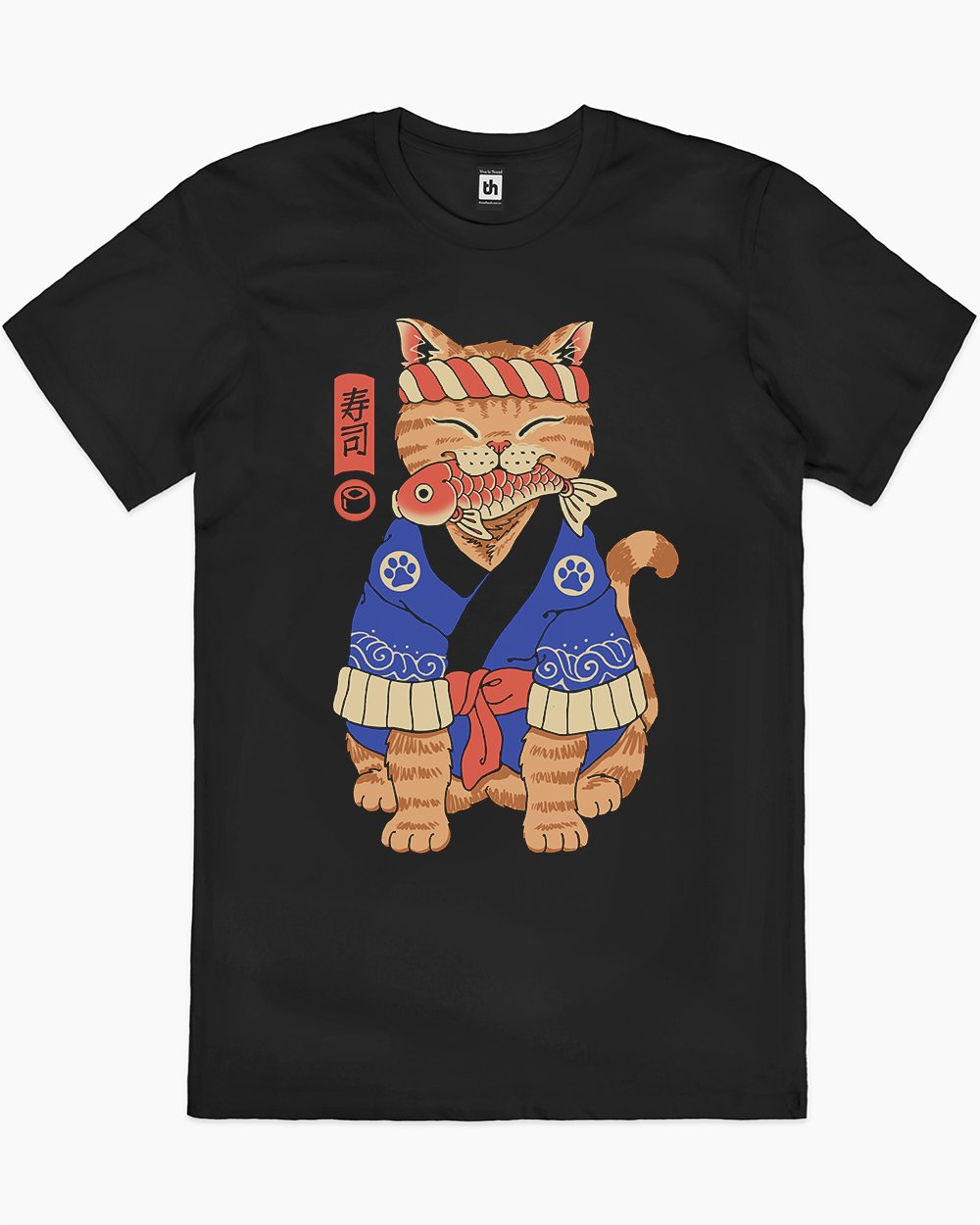 Sushi Meowster T-Shirt Europe Online #colour_black