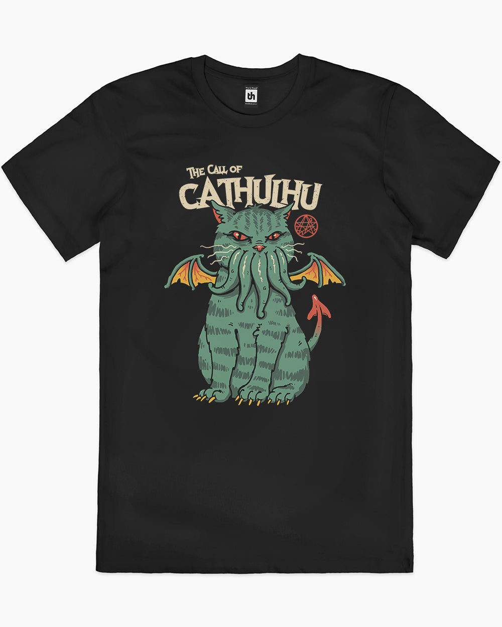 The Call of Cathulhu T-Shirt Australia Online #colour_black