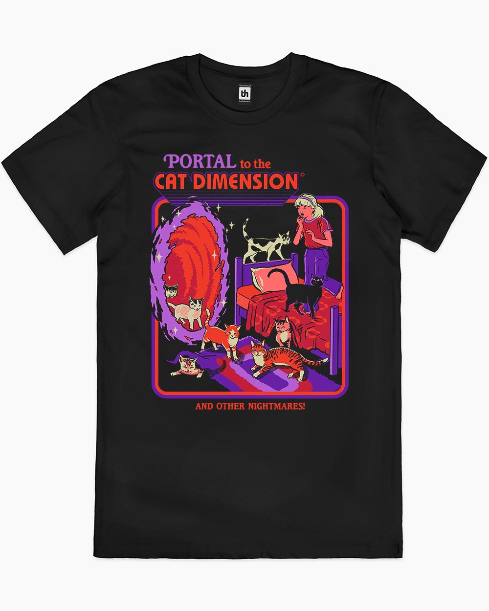 The Cat Dimension T-Shirt Europe Online #colour_black