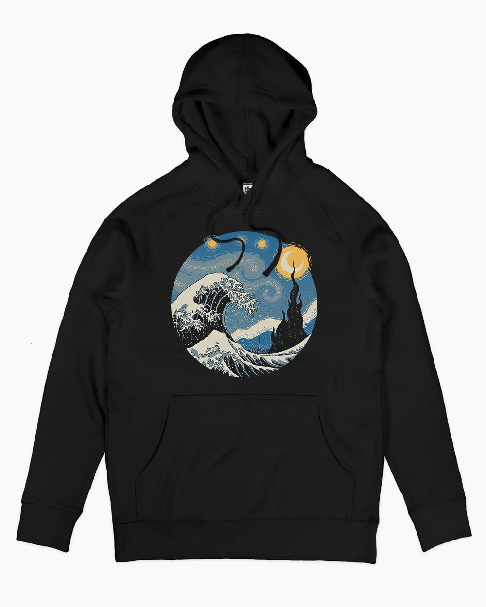 The Great Starry Wave Hoodie Europe Online #colour_black