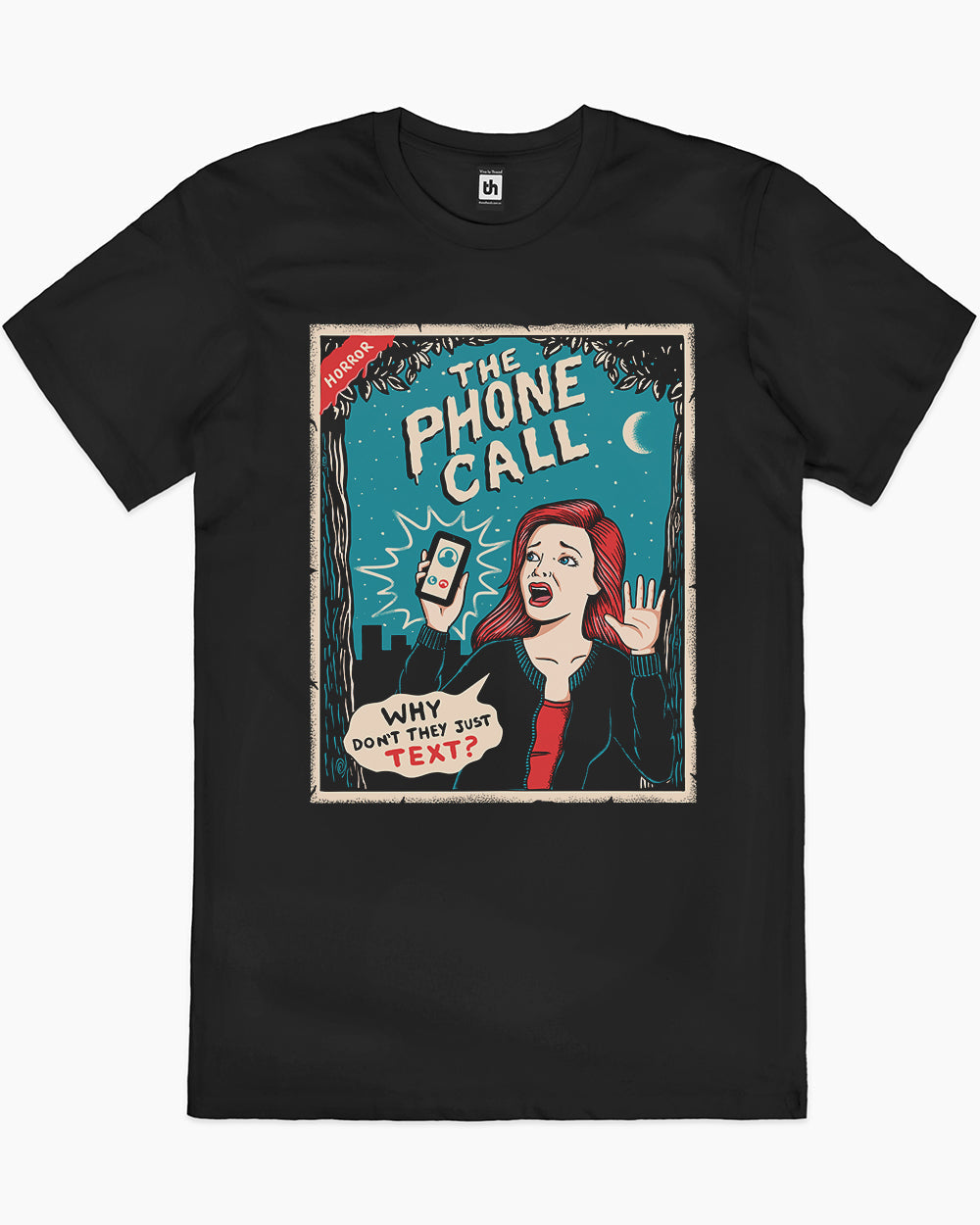 The Phone Call T-Shirt Europe Online #colour_black