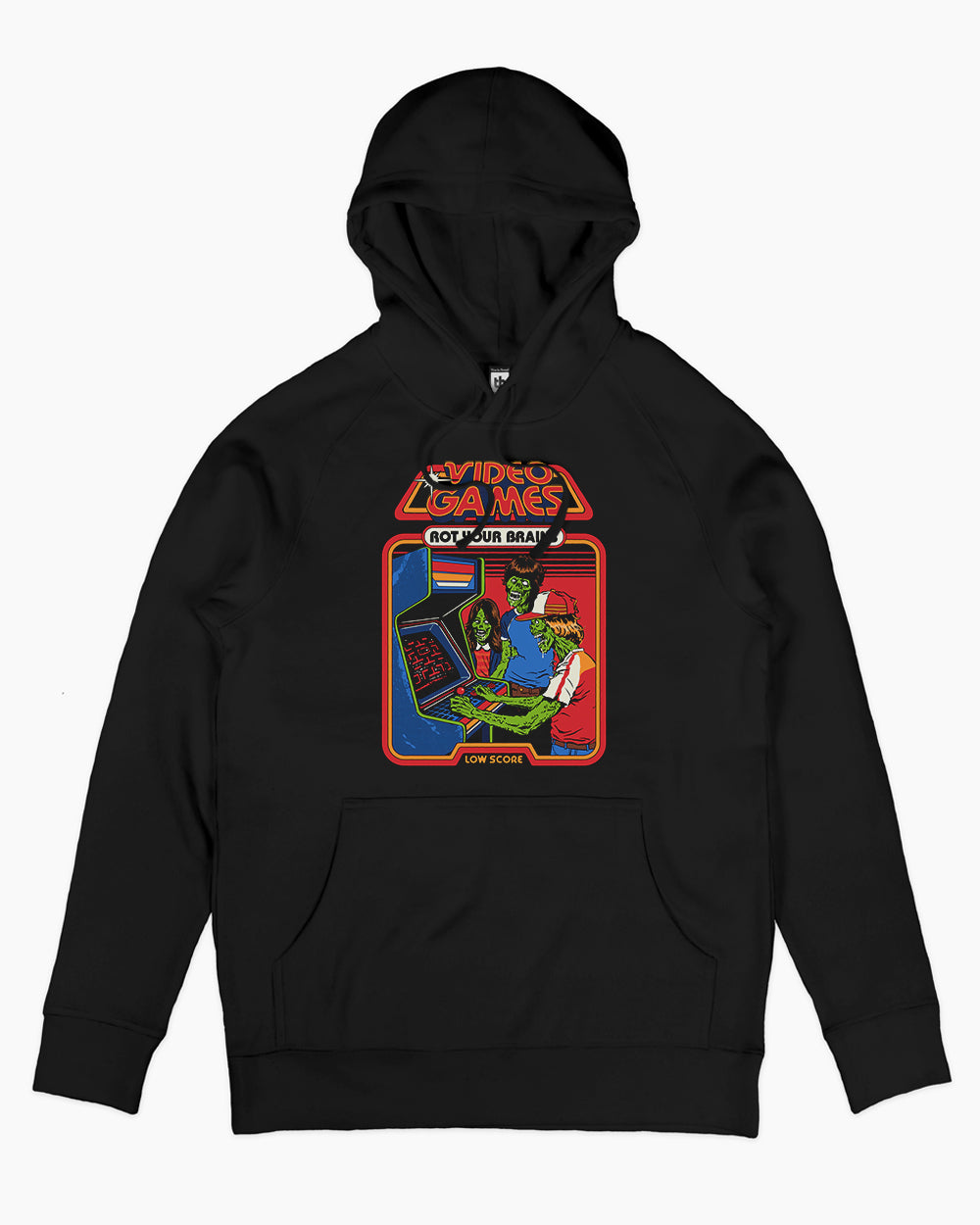 Video Games Rot Your Brains Hoodie Europe Online #colour_black