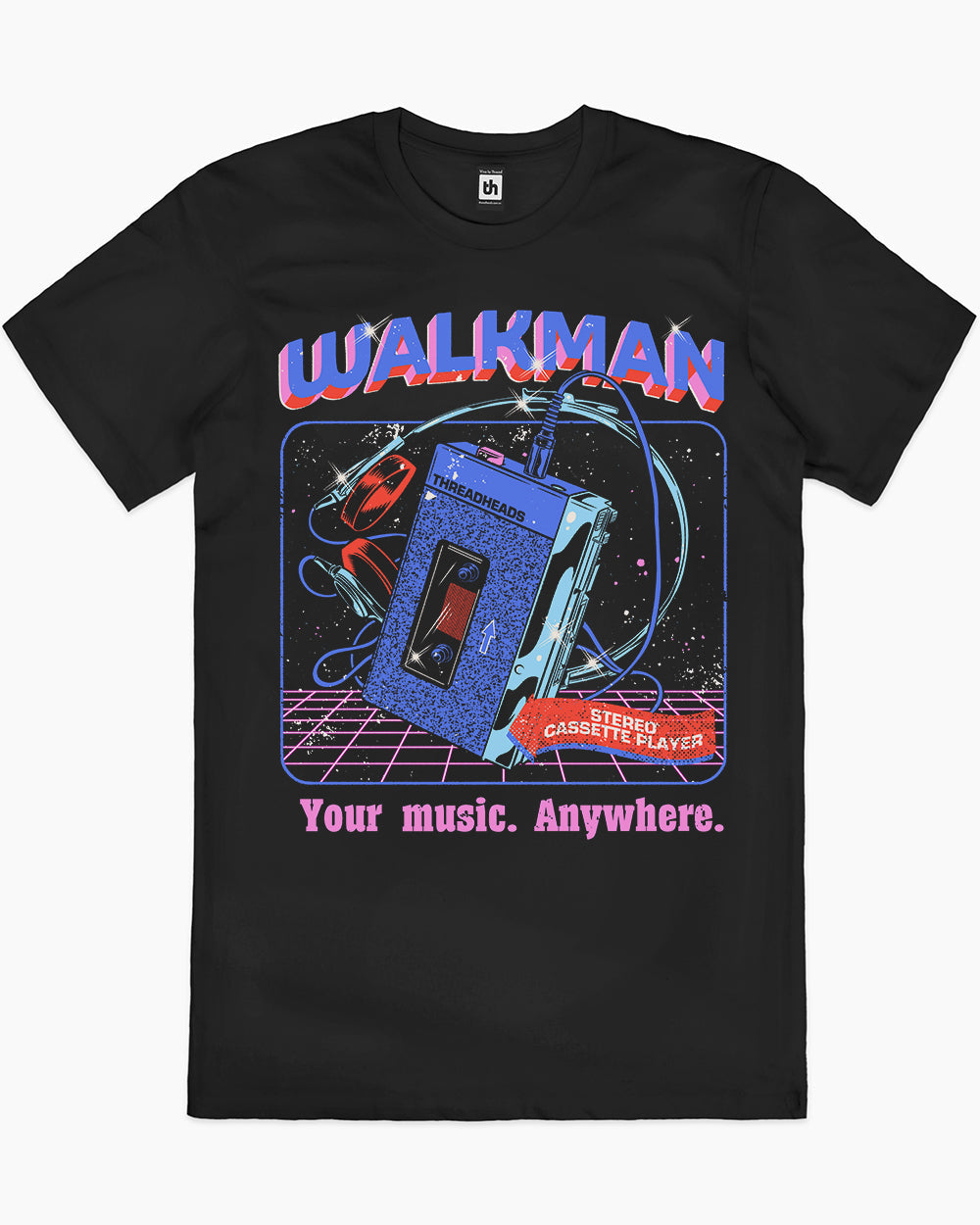 Walkman T-Shirt Europe Online #colour_black