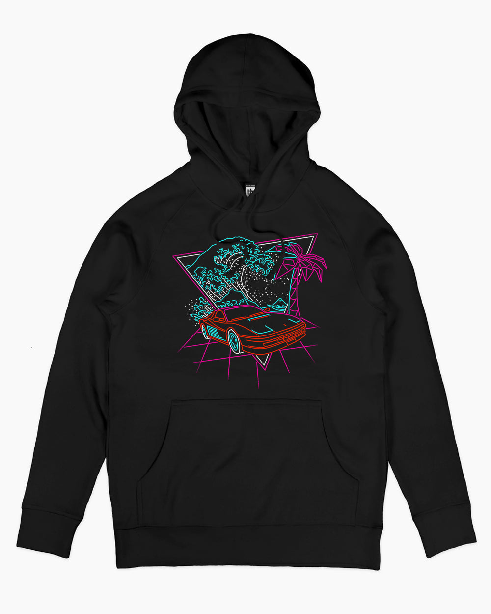 Wave of the 80s Hoodie Europe Online #colour_black