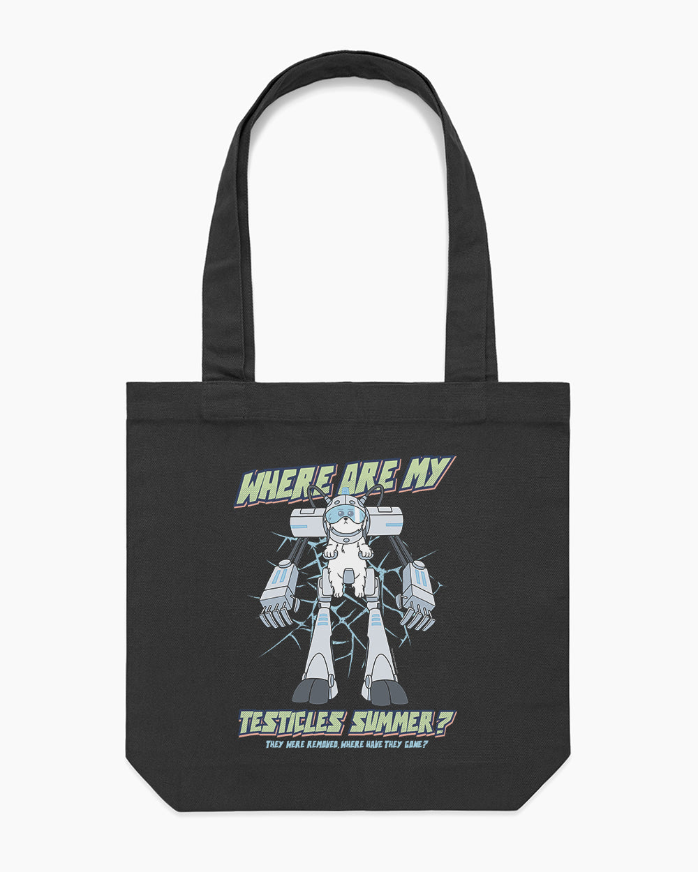 Where Are My Testicles Summer Tote Bag Europe Online #colour_black
