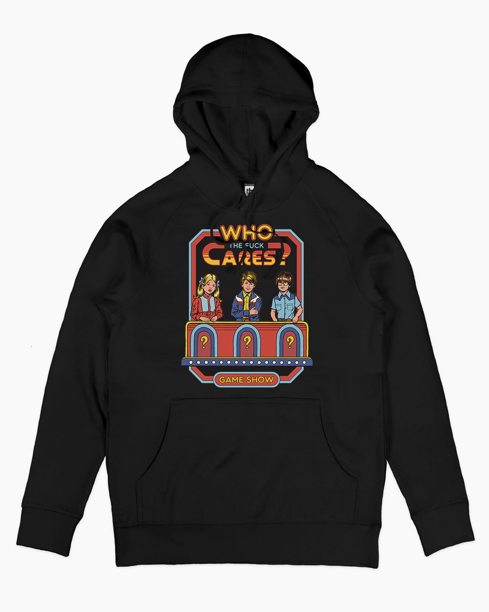 Who Cares Hoodie Europe Online #colour_black
