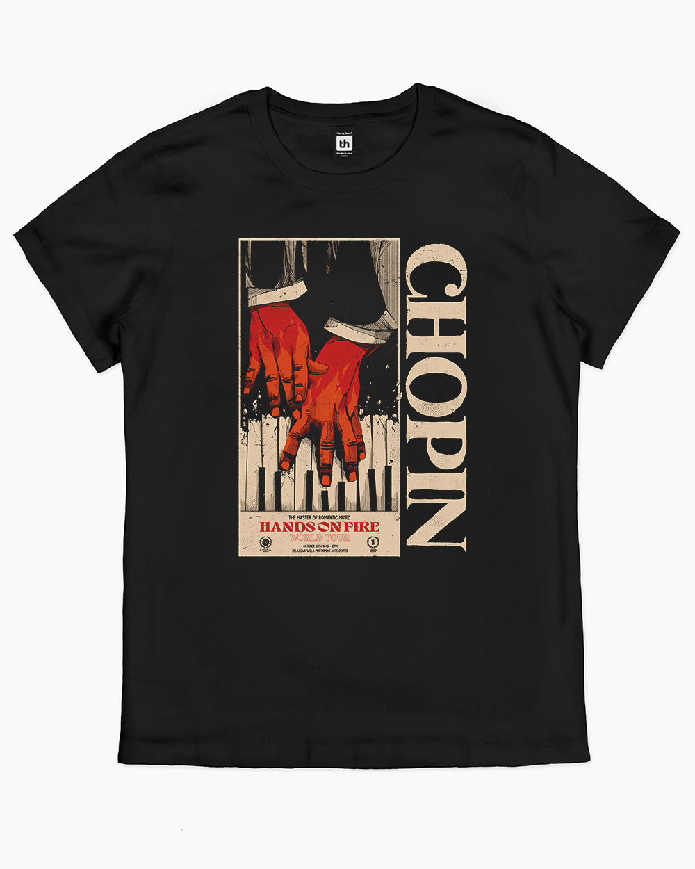 Chopin World Tour T-Shirt Australia Online #colour_black