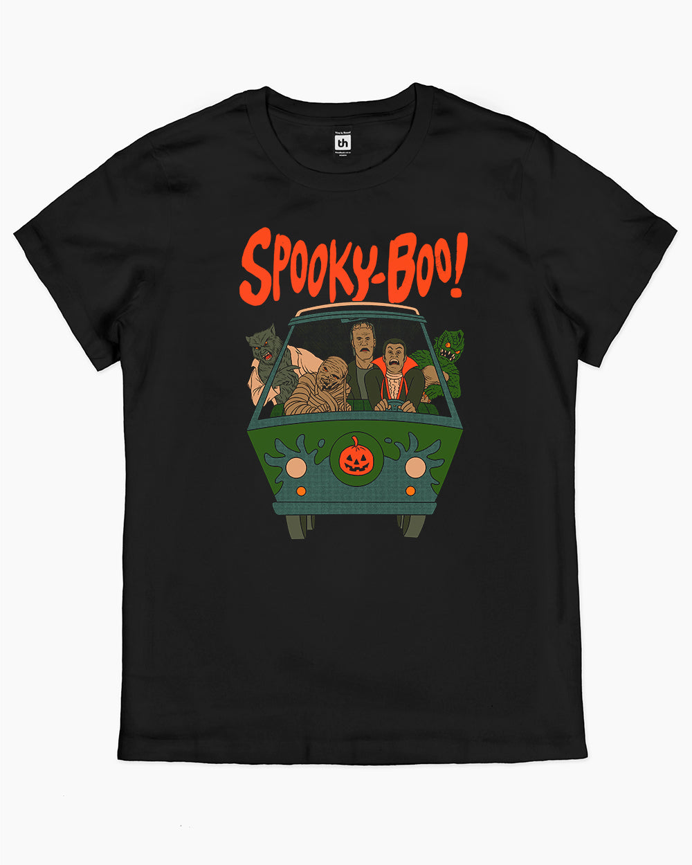 Spooky Boo! T-Shirt Australia Online #colour_black