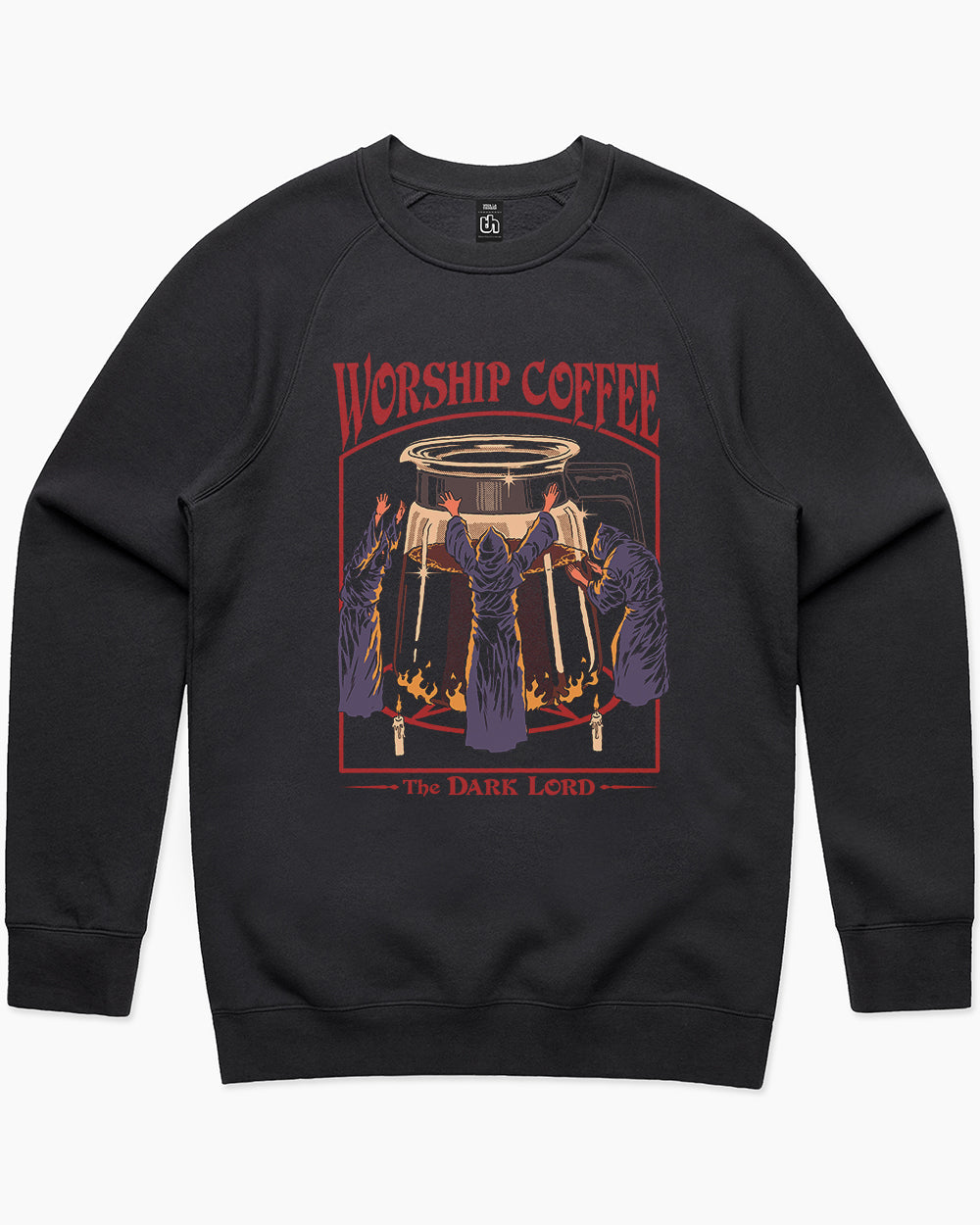 Worship Coffee Sweater Europe Online #colour_black