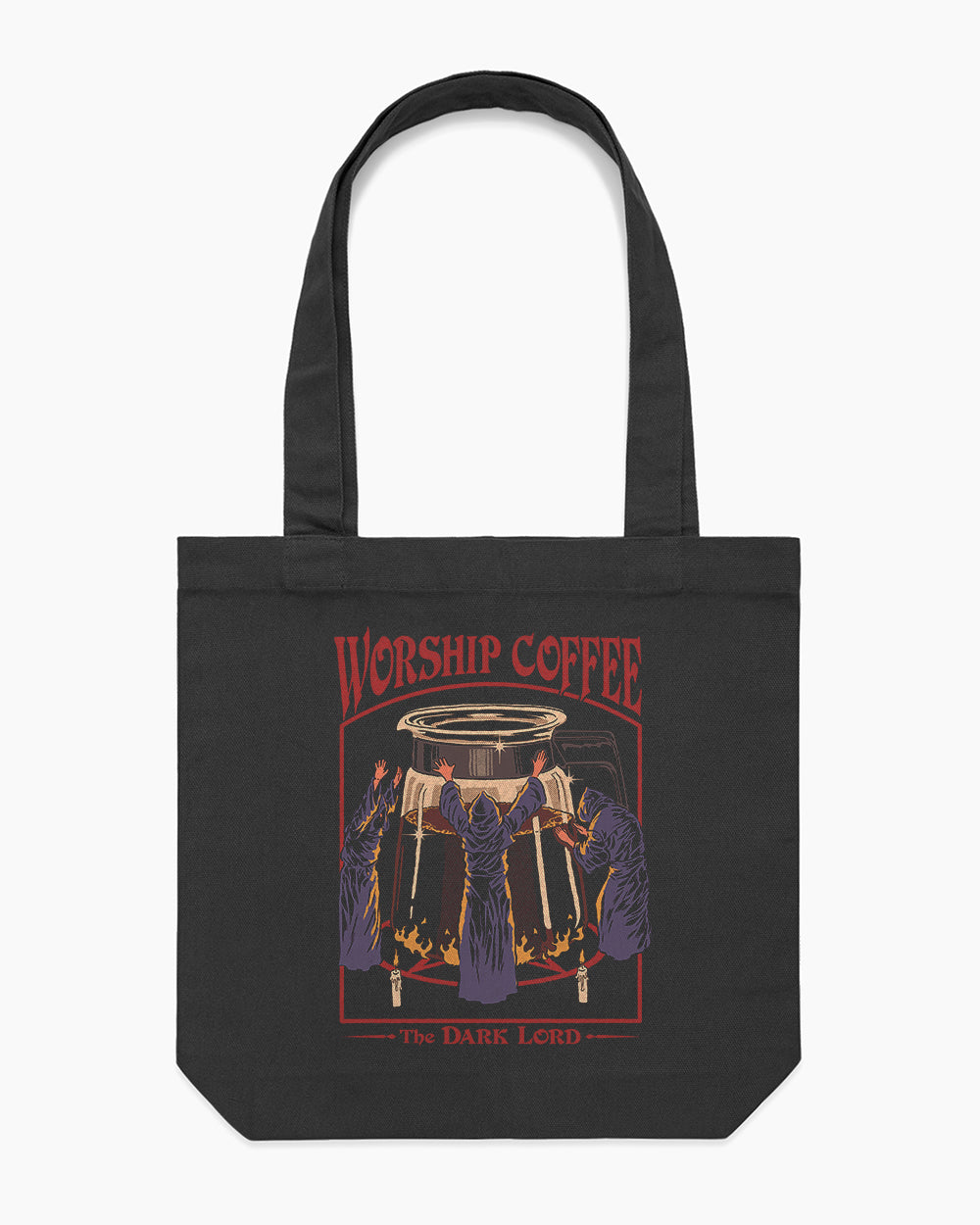 Worship Coffee Tote Bag Europe Online #colour_black