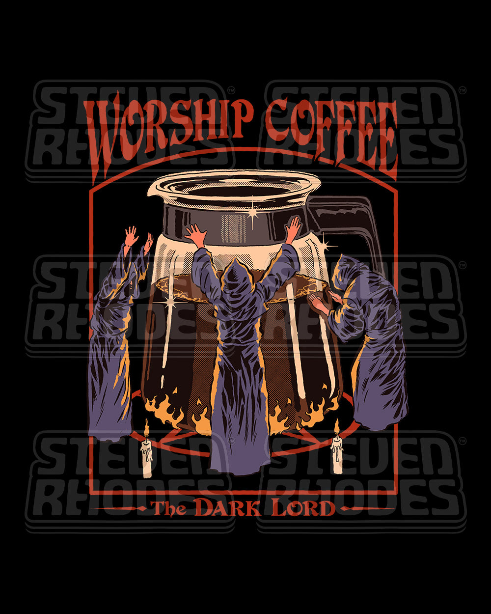 Worship Coffee T-Shirt Europe Online #colour_black