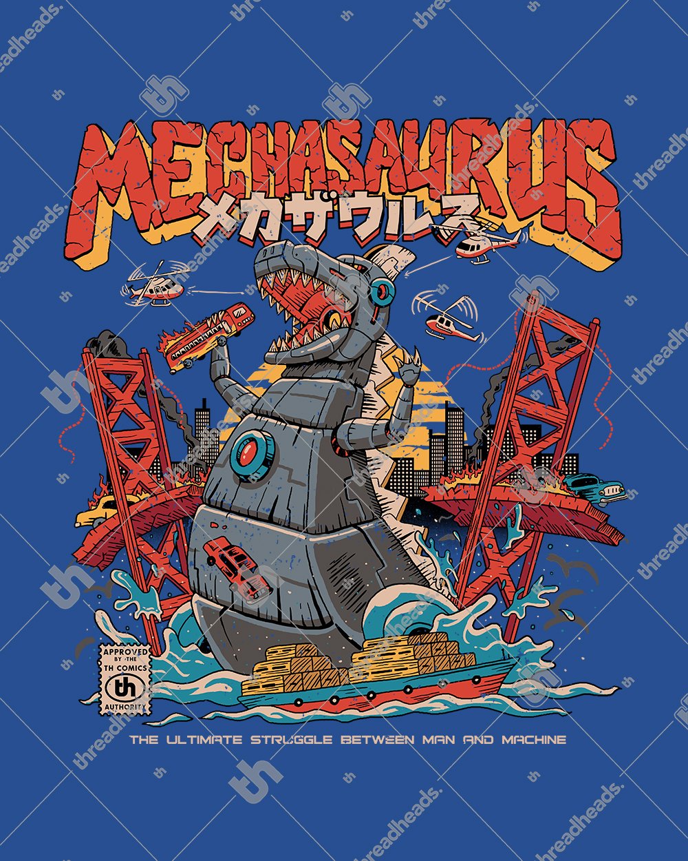 Mechasaurus T-Shirt Europe Online #colour_blue