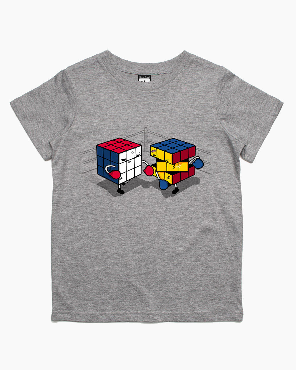 Cube Fight! Kids T-Shirt Europe Online #colour_grey