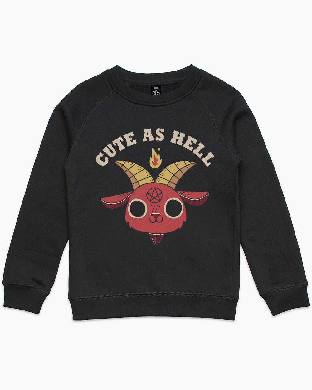 Cute As Hell Kids Sweater Australia Online #colour_black