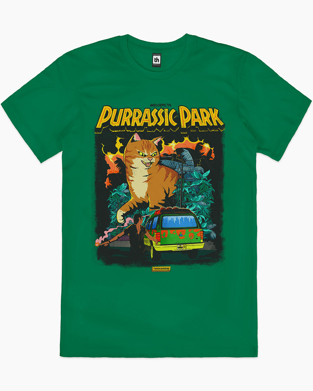 Purrassic Park T-Shirt Europe Online #colour_purple
