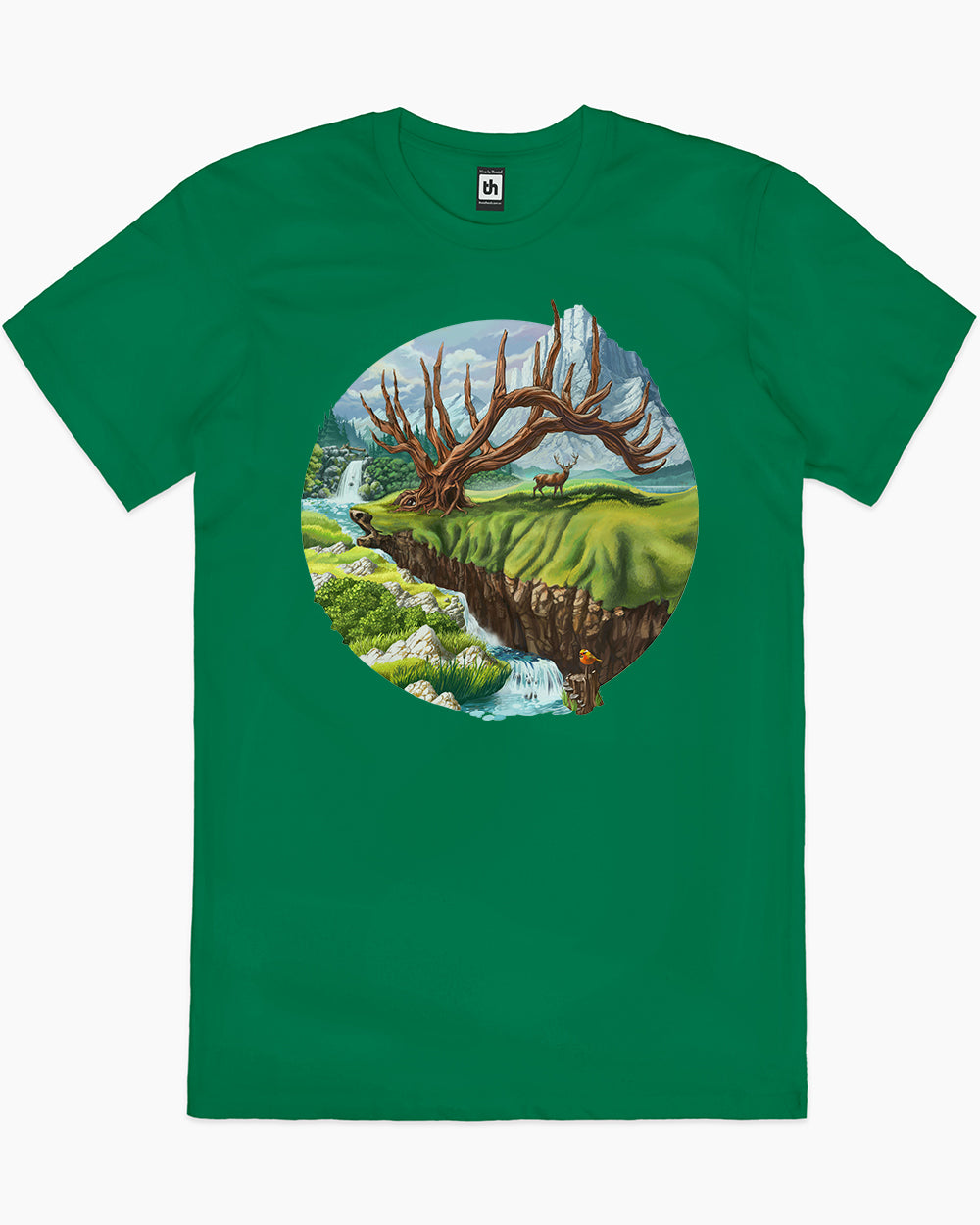 Father Deer T-Shirt Europe Online #colour_green