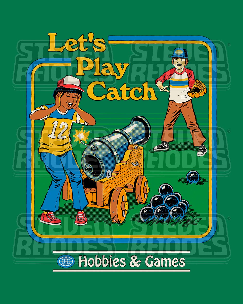 Let's Play Catch T-Shirt Europe Online #colour_green
