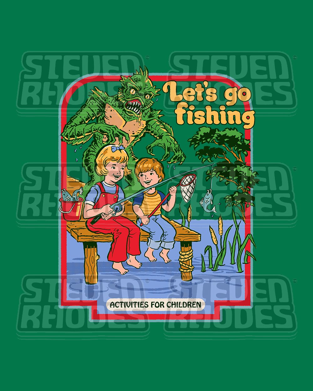 Let's Go Fishing T-Shirt Europe Online #colour_green
