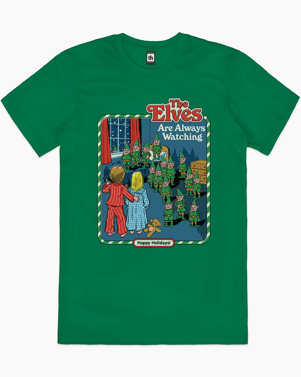 The Elves are Always Watching T-Shirt Europe Online #colour_green
