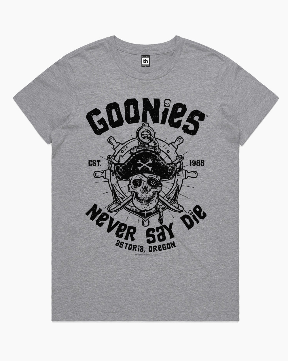 Goonies Never Say Die T-Shirt Australia Online #colour_grey