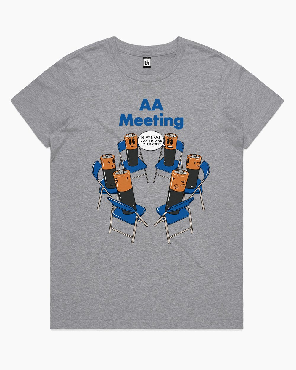 AA Meeting T-Shirt Australia Online #colour_grey