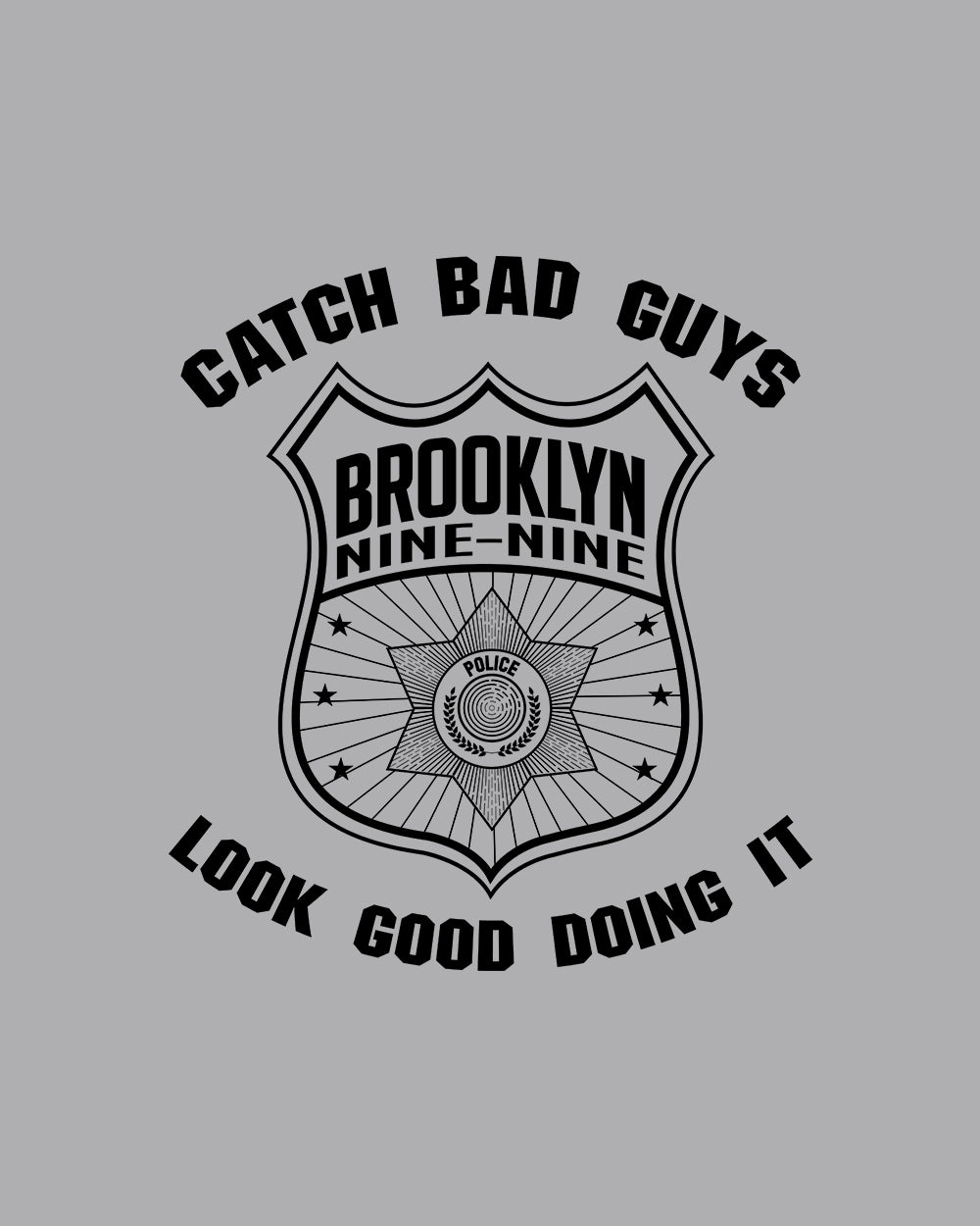 Brooklyn Nine-Nine Catch Bad Guys Long Sleeve Australia Online #colour_grey
