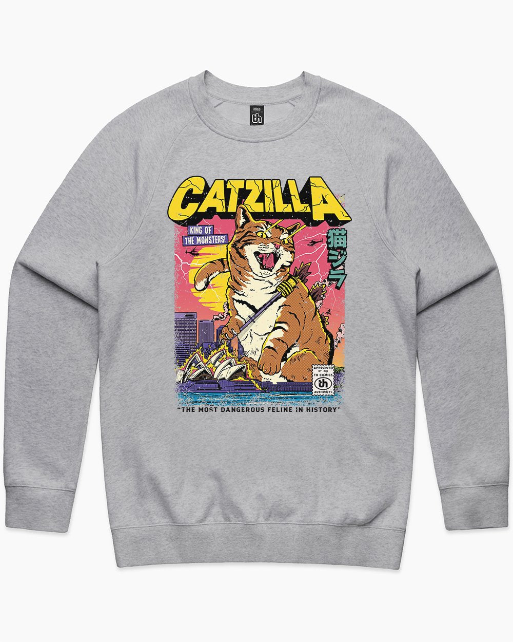 Catzilla Retro Titan Sweater Europe Online #colour_grey