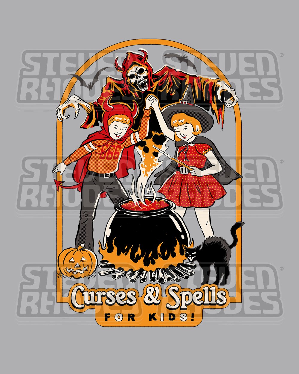 Curses and Spells T-Shirt Europe Online #colour_grey