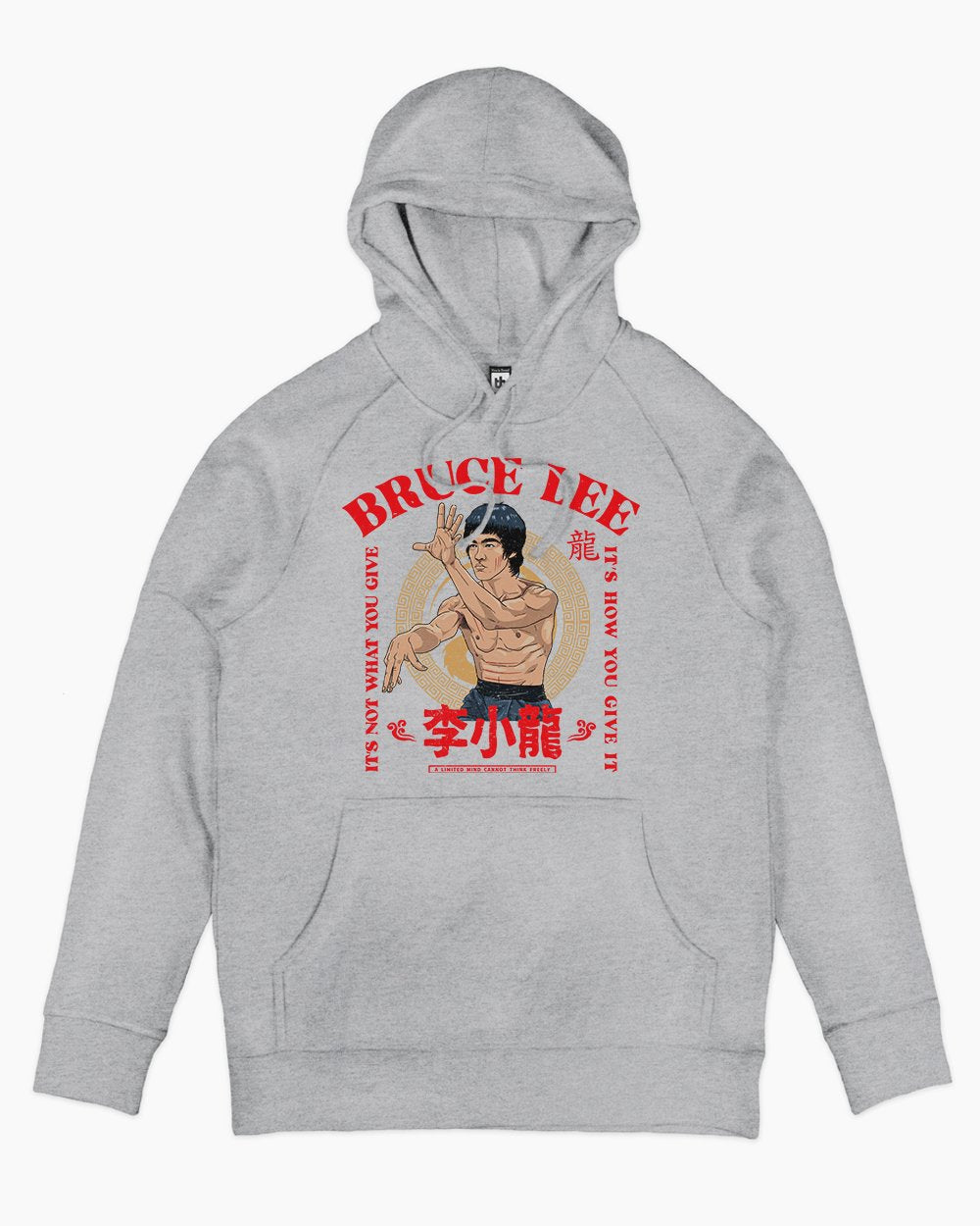 Bruce Lee It's Not What You Give Hoodie Europe Online #colour_grey