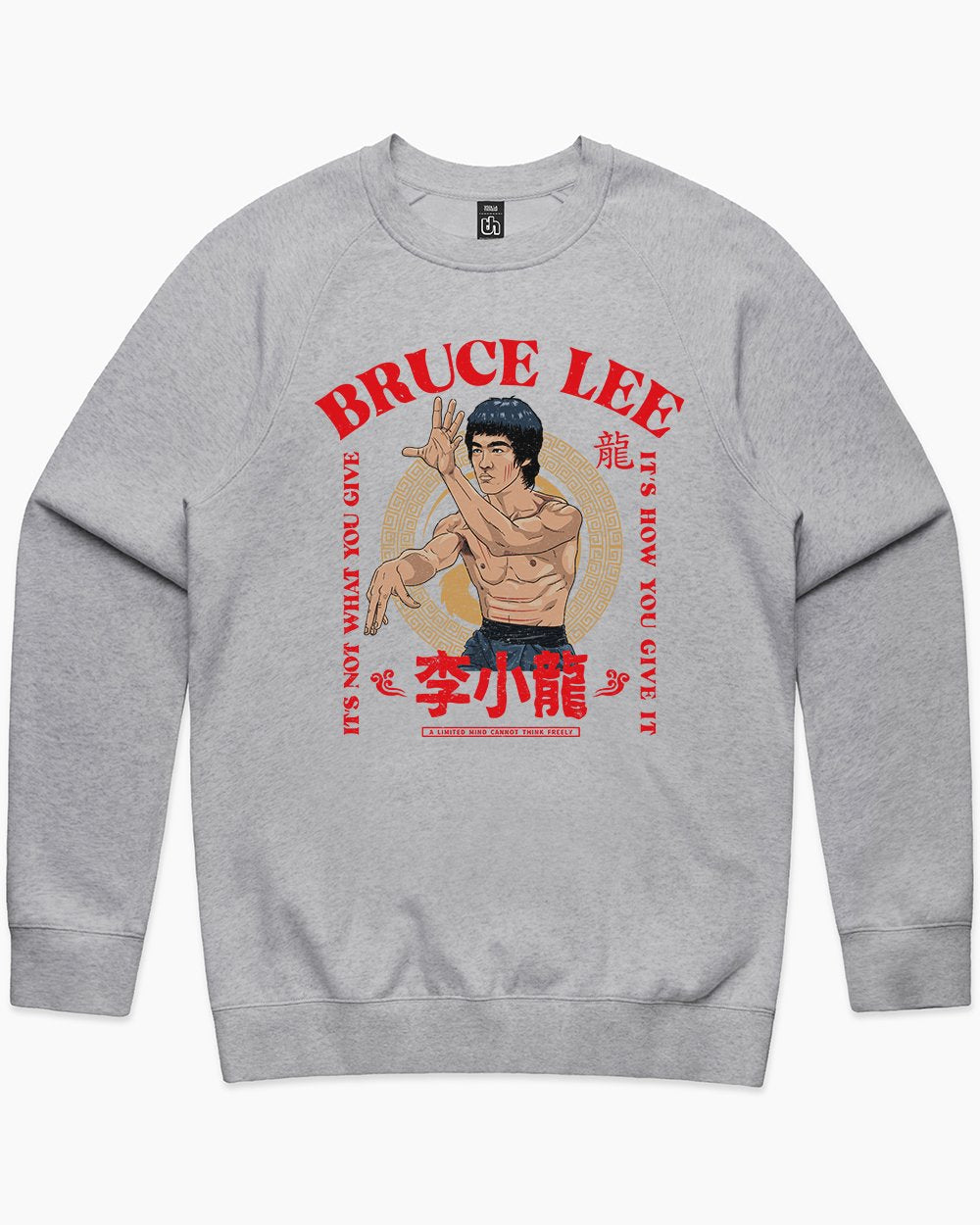 Bruce Lee It's Not What You Give Sweater Europe Online #colour_grey