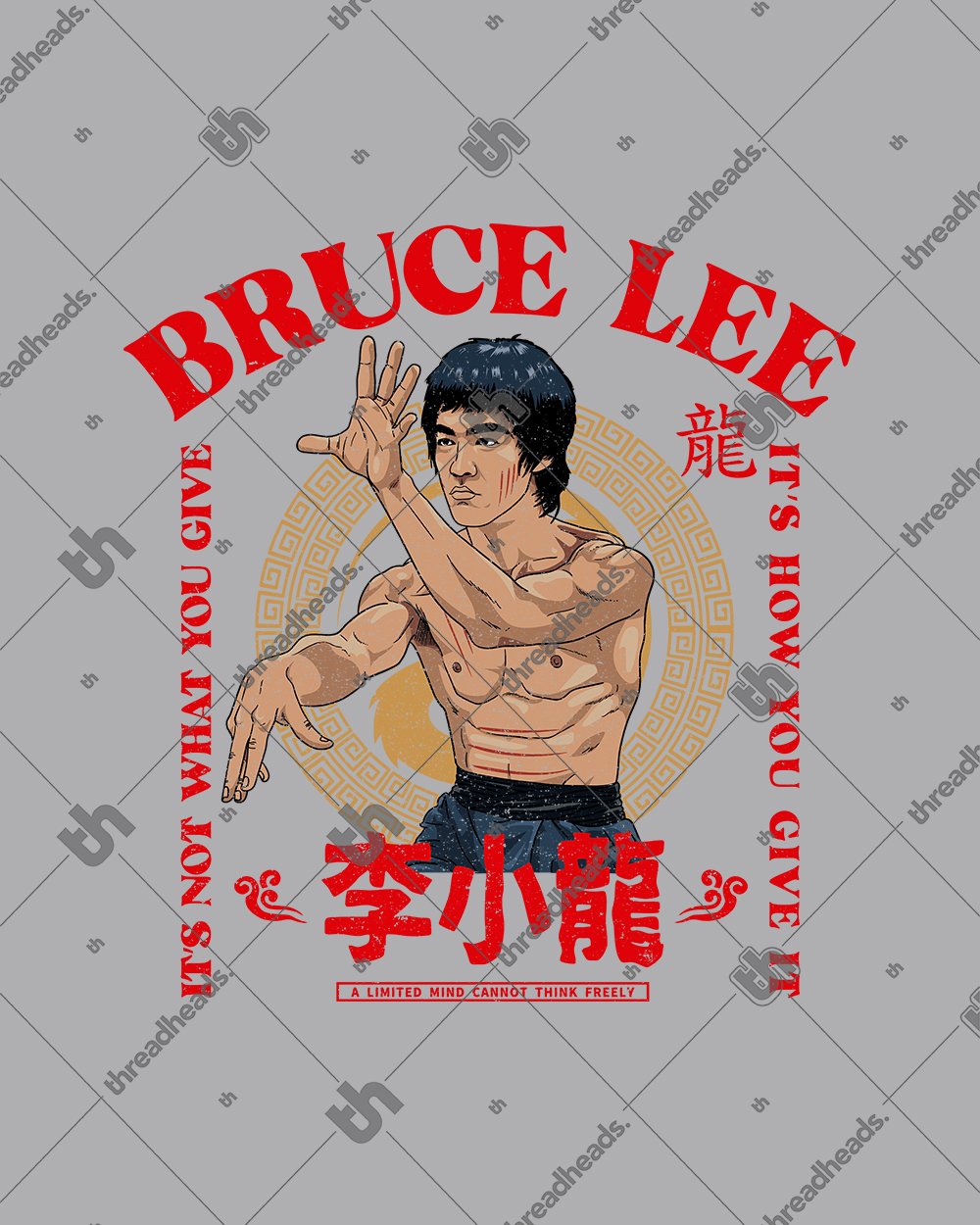 Bruce Lee It's Not What You Give Sweater Europe Online #colour_grey