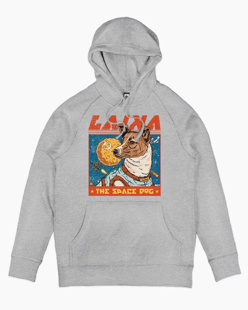 Laika the Space Dog Hoodie Europe Online #colour_grey