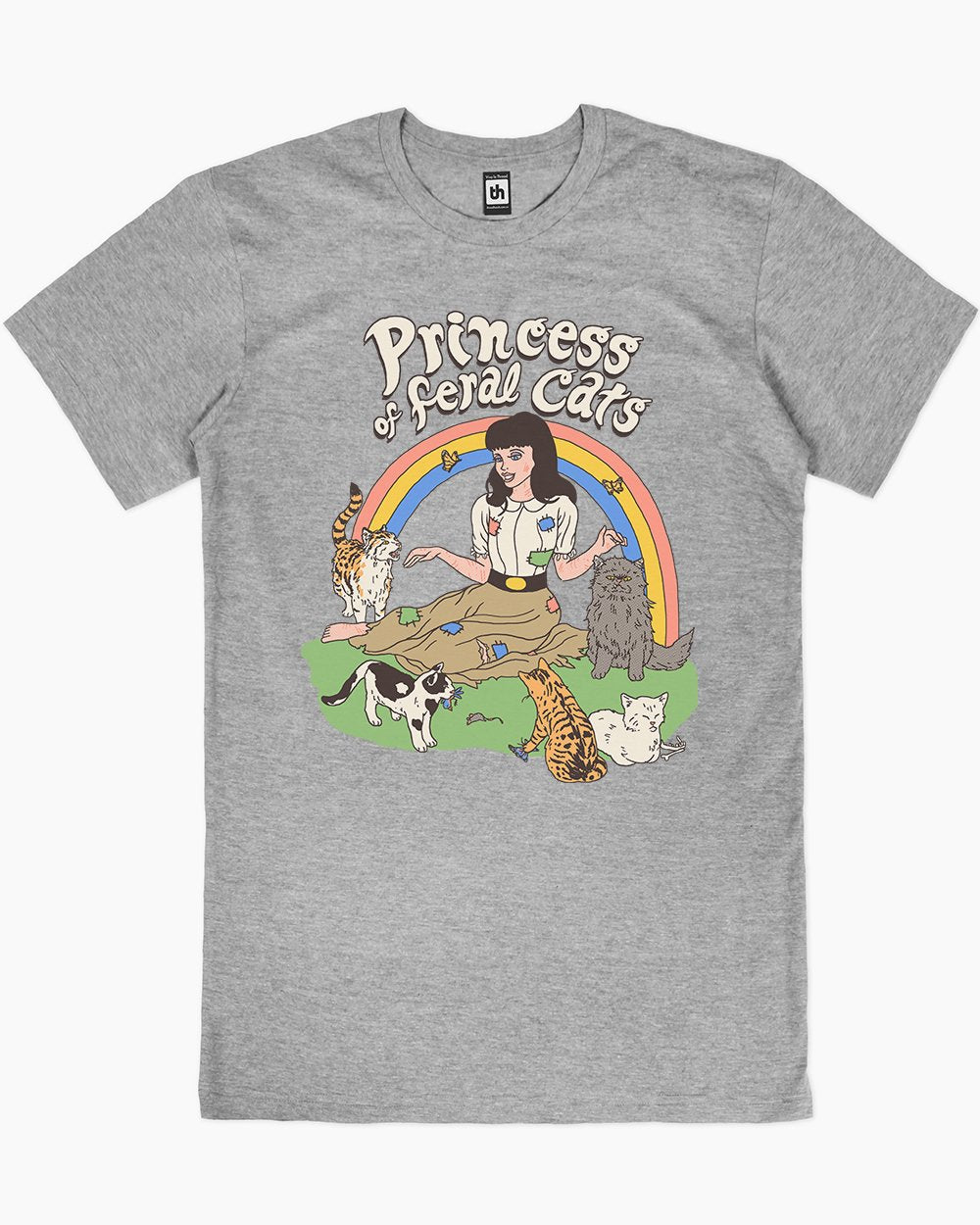 Princess of Feral Cats T-Shirt Europe Online #colour_grey