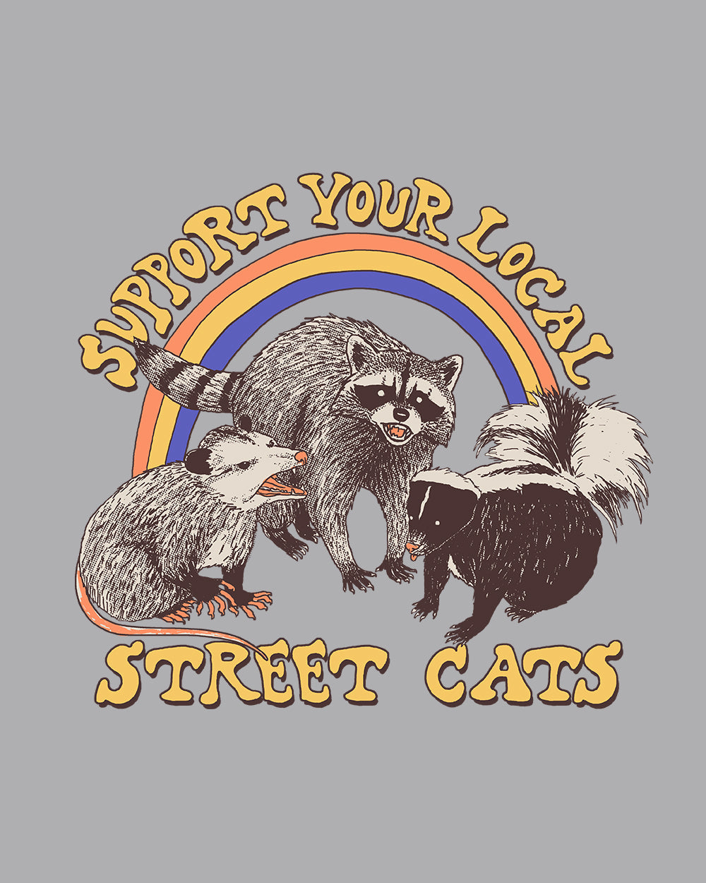 Street Cats T-Shirt Europe Online #colour_grey