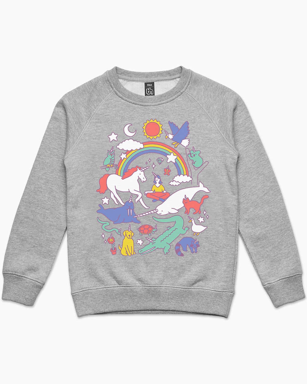 Unicorns Kids Sweater Australia Online #colour_grey