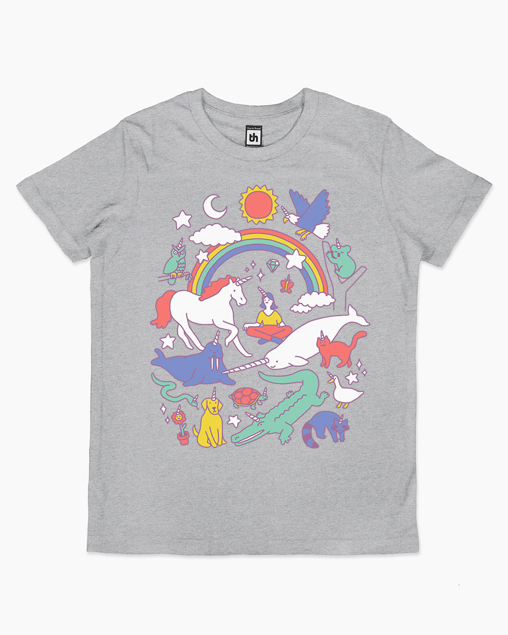 Unicorns Kids T-Shirt Australia Online #colour_grey
