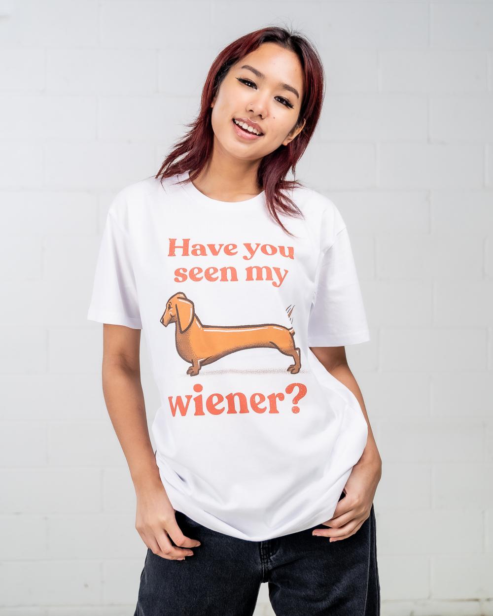 Have You Seen My Wiener? T-Shirt Australia Online #colour_white