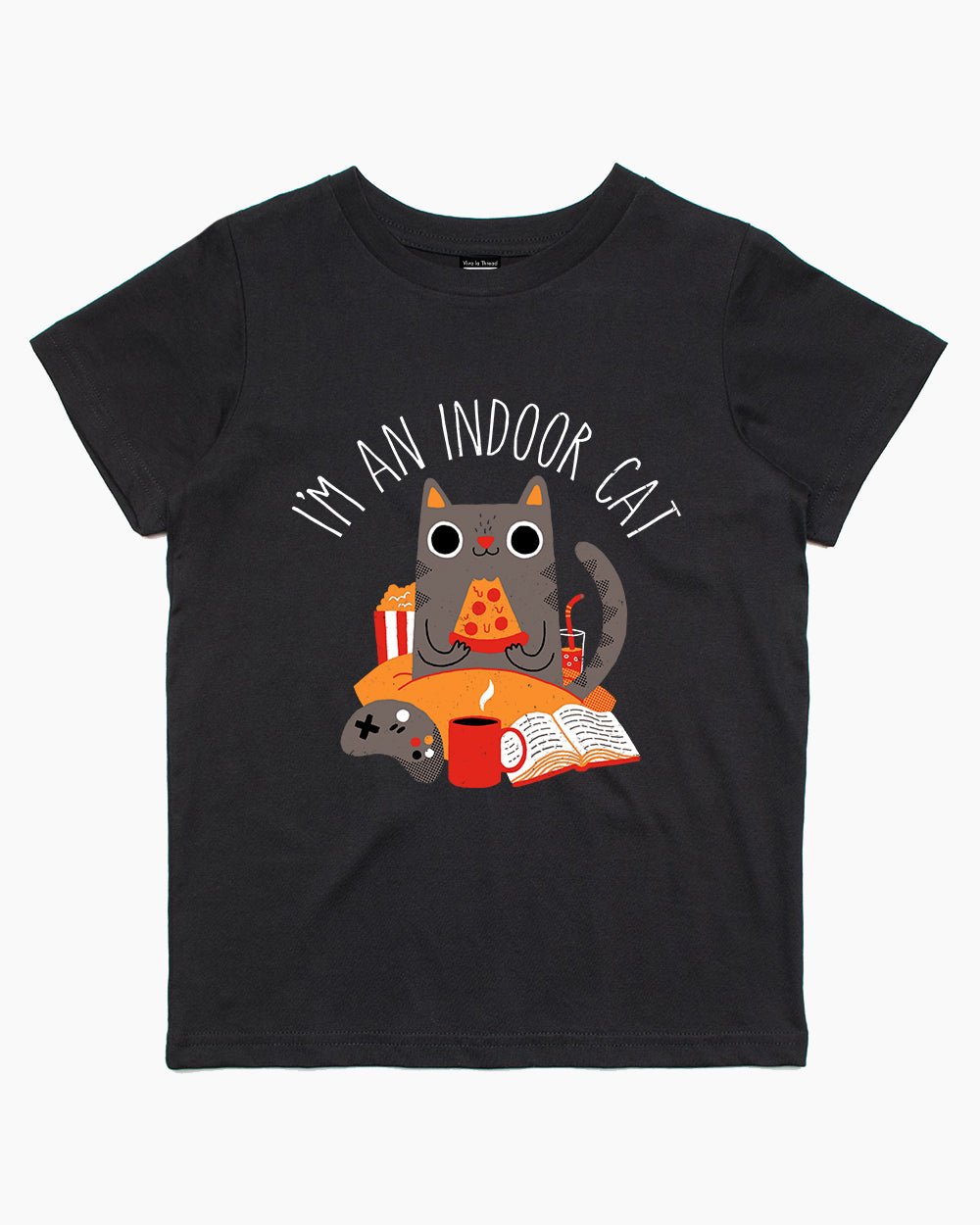 Indoor Cat Kids T-Shirt Europe Online #colour_black