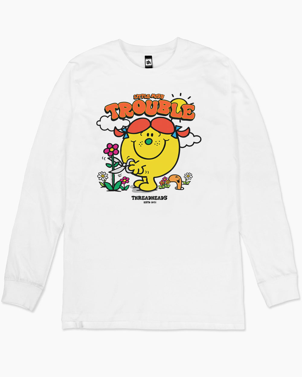 Little Miss Trouble Long Sleeve Europe Online #colour_white