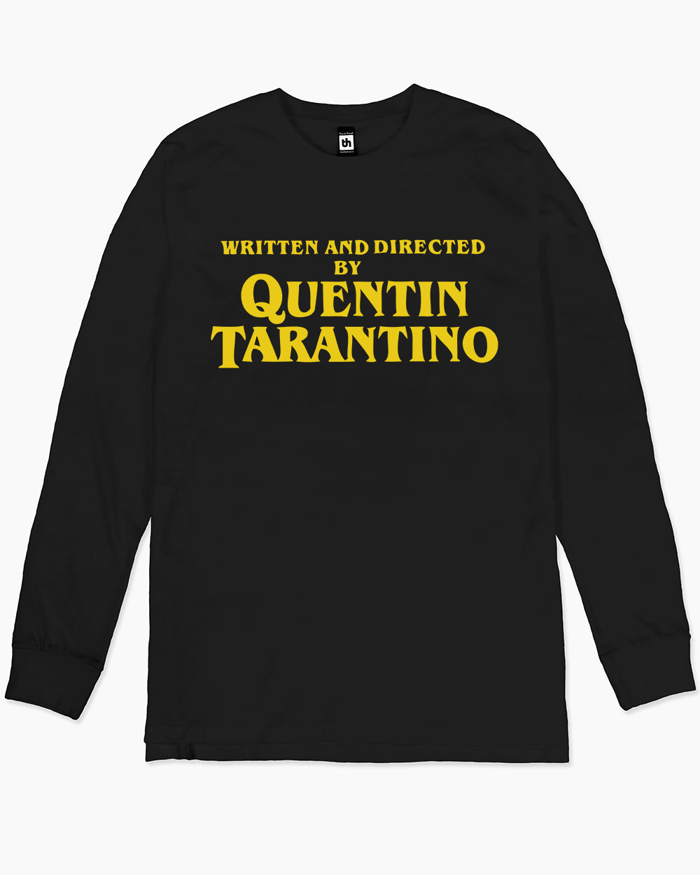 Written and Directed by Quentin Tarantino Long Sleeve Europe Online #colour_black